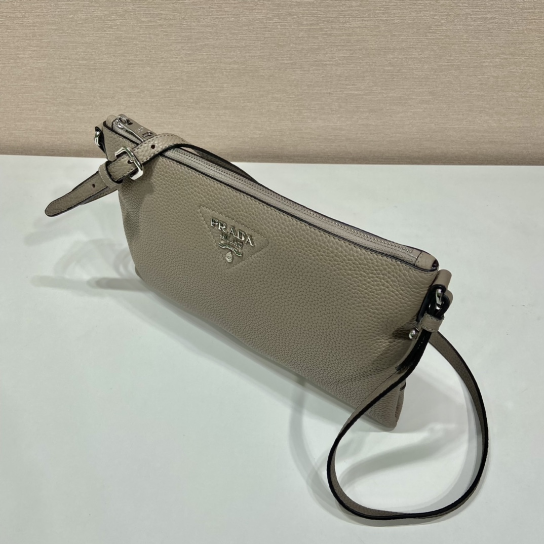Prada Shoulder Bag Grey For Women, Women’s Bags 11.8in/30cm 1BH050_2DKV_F0572_V_3OM