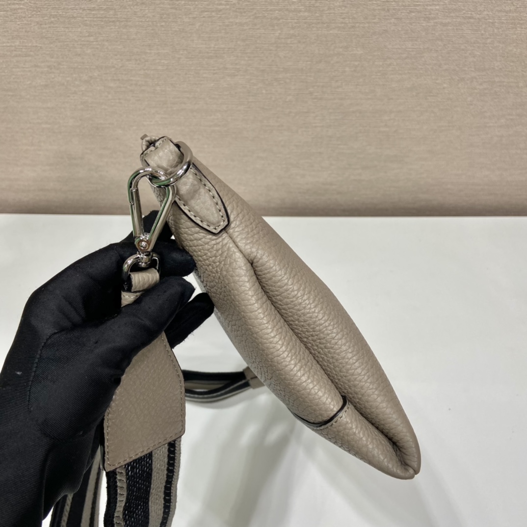 Prada Shoulder Bag Grey For Women, Women’s Bags 11.8in/30cm 1BH050_2DKV_F0572_V_3OM