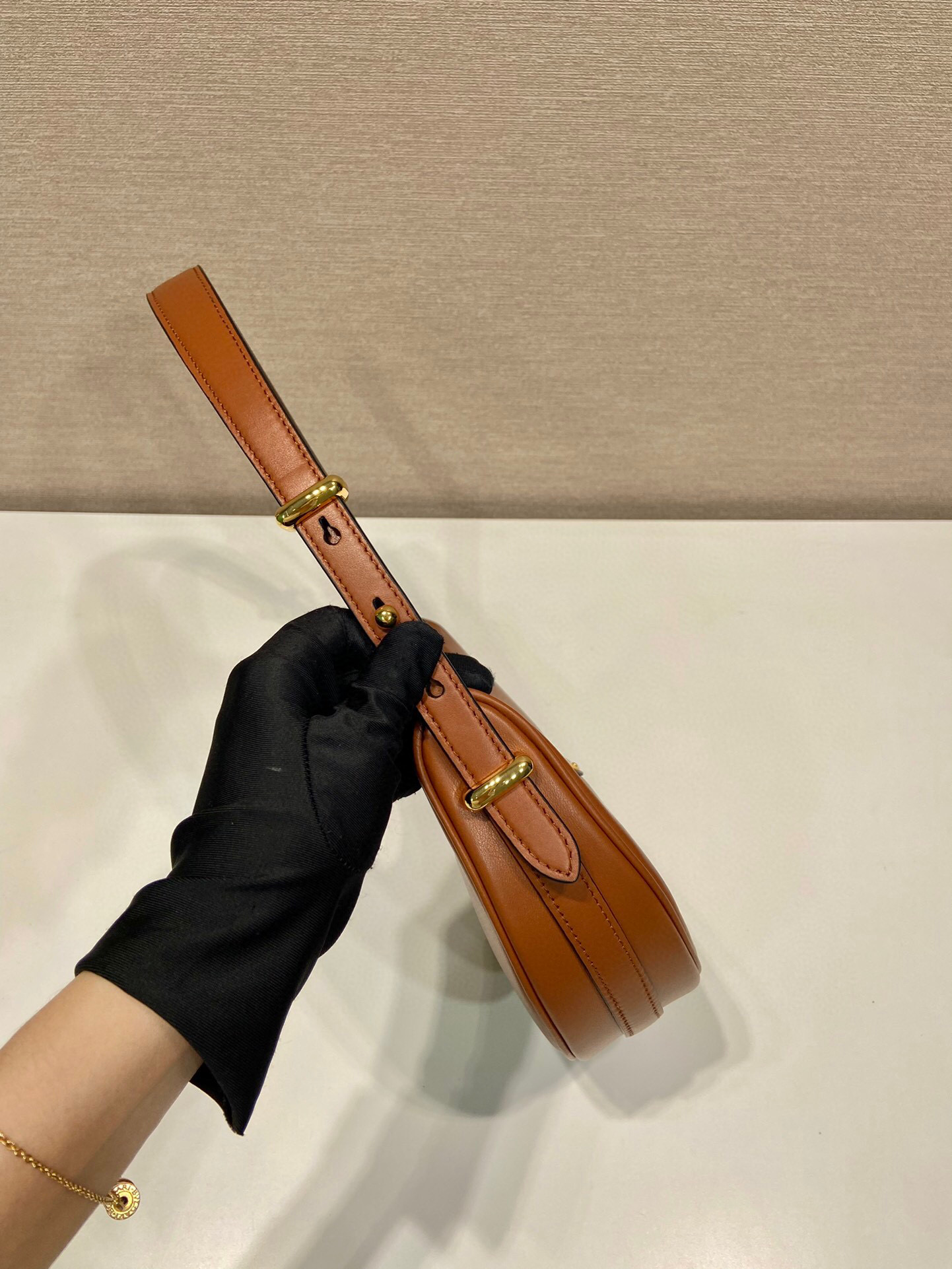 Prada Shoulder Bag In Brown For Women 8.8in/ 22.5cm 1BC194_ASK_F0XUG_V_HOO