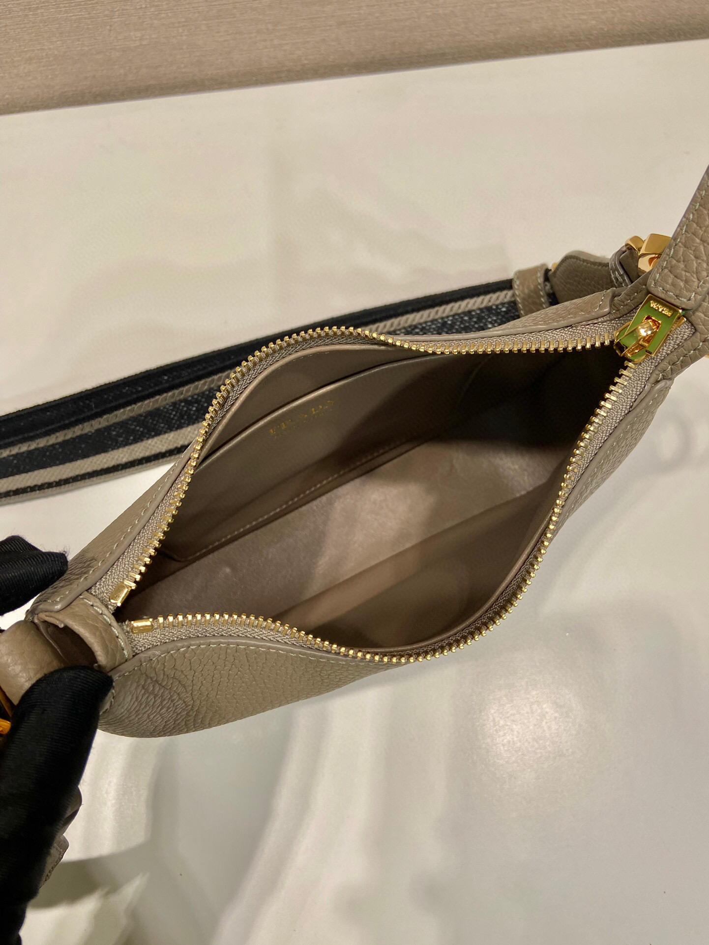 Prada Shoulder Bag In Grey For Women 9.5 in/ 24 cm 1BH193_2DKV_F0JDS_V_3OO