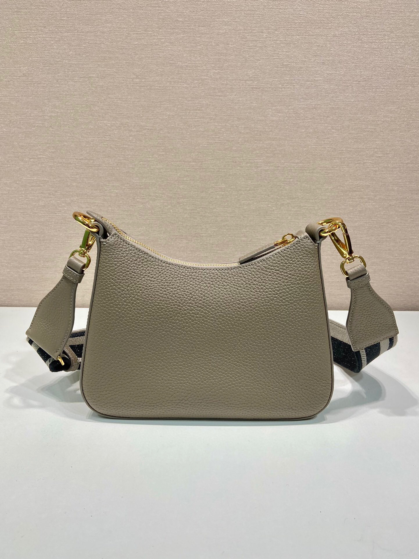 Prada Shoulder Bag In Grey For Women 9.5 in/ 24 cm 1BH193_2DKV_F0JDS_V_3OO