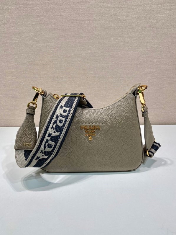 Prada Shoulder Bag In Grey For Women 9.5 in/ 24 cm 1BH193_2DKV_F0JDS_V_3OO