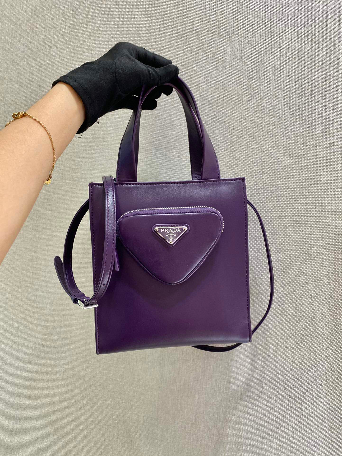 Prada Shoulder Bag In Purple For Women 8.6in/ 22cm