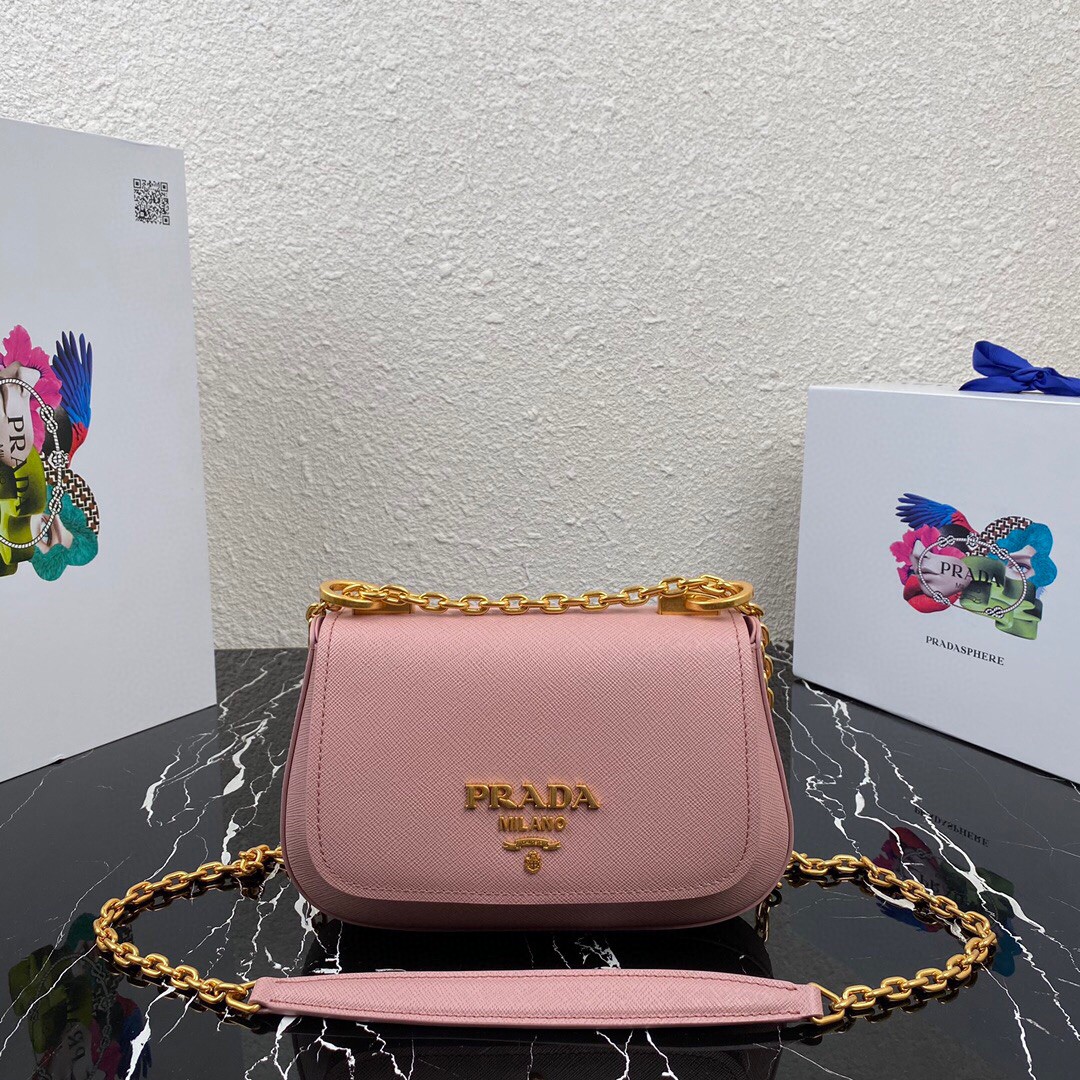 Prada Shoulder Bag Pink/Yellow/Blue For Women 8.6 in / 22 cm