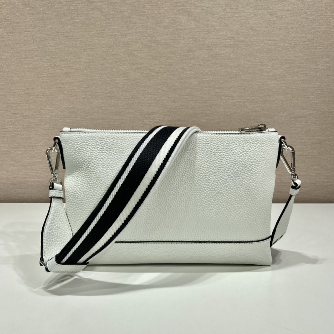 Prada Shoulder Bag White For Women, Women’s Bags 11.8in/30cm 1BH050_2DKV_F0009_V_3OM