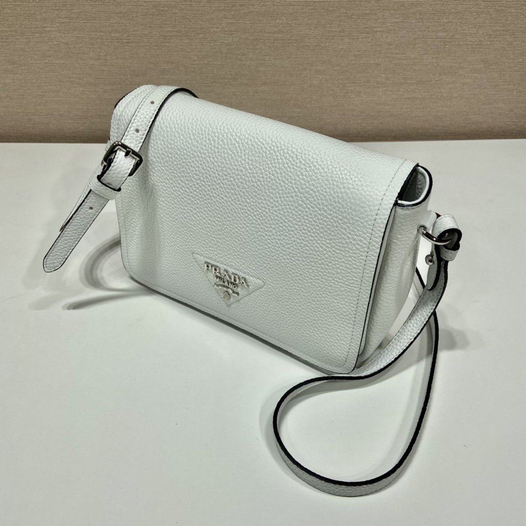 Prada Shoulder Bag White For Women, Women’s Bags 9in/23cm 1BD314_2DKV_F0009_V_3OO
