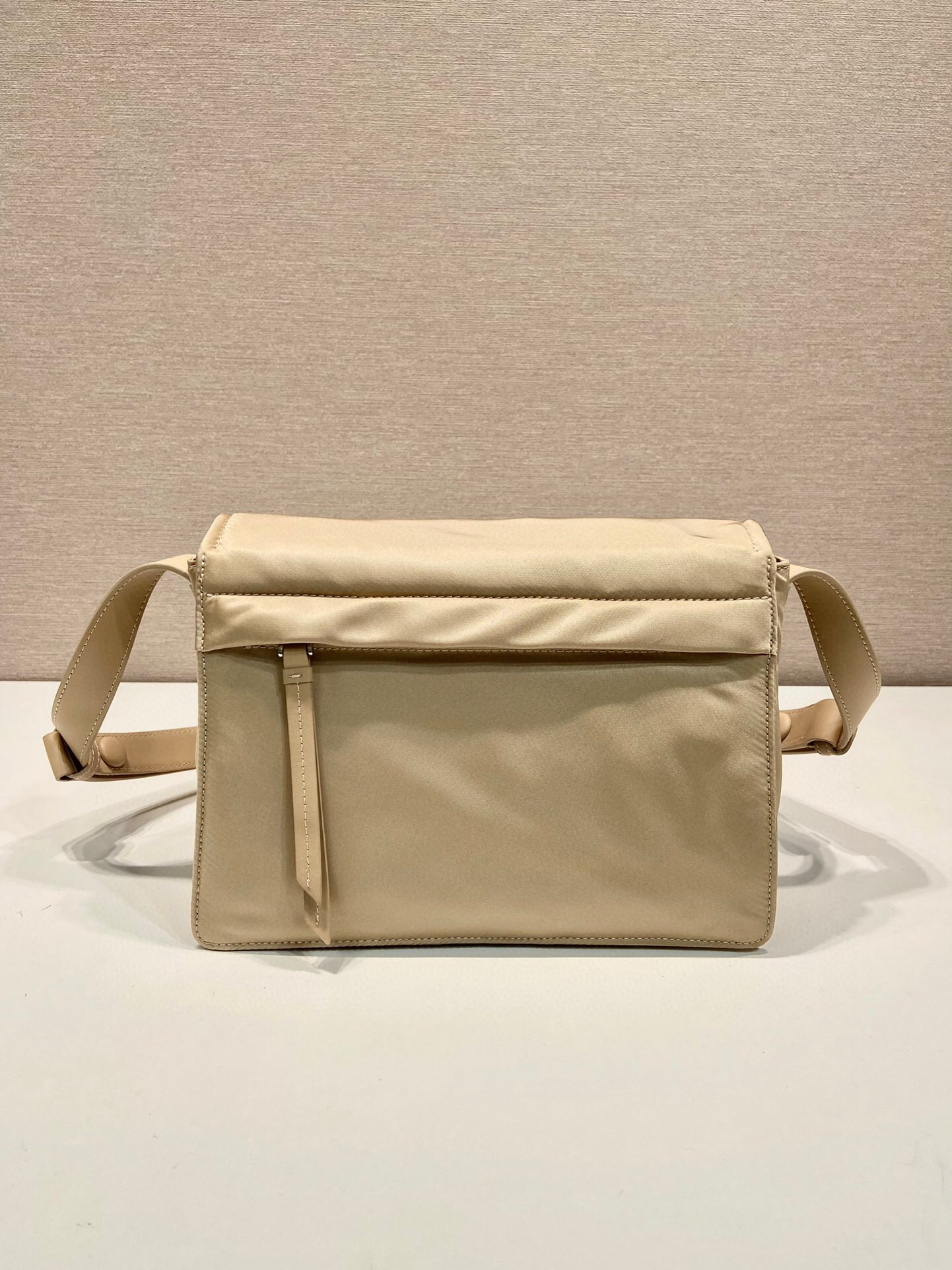 Prada Small Padded Shoulder Bag In Beige/Pink For Women 9.1in/ 23cm 1BD313_RDLN_F0F24_V_OOO