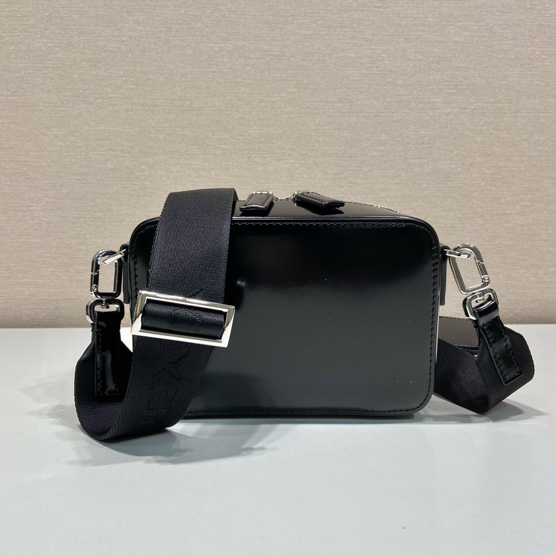 Prada Small Prada Brique Bag Black For Women 7.4 in / 19 cm 2VH070_ZO6_F0002_V_ZMI