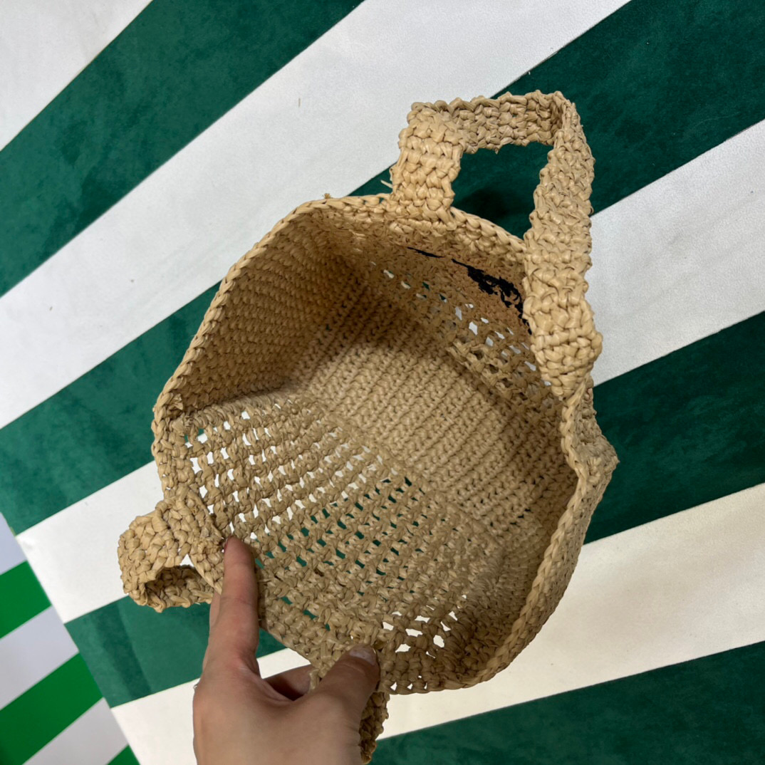 Prada Small Raffia Tote Beige For Women 22cm/ 8.7in 1BG444_2A2T_F0018_V_OOO
