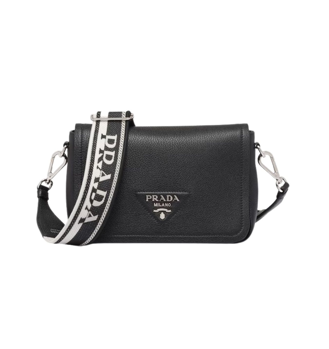 Prada Small Shoulder Bag In Black For Women 9in/ 23cm 1BD314_2DKV_F0002_V_3OO