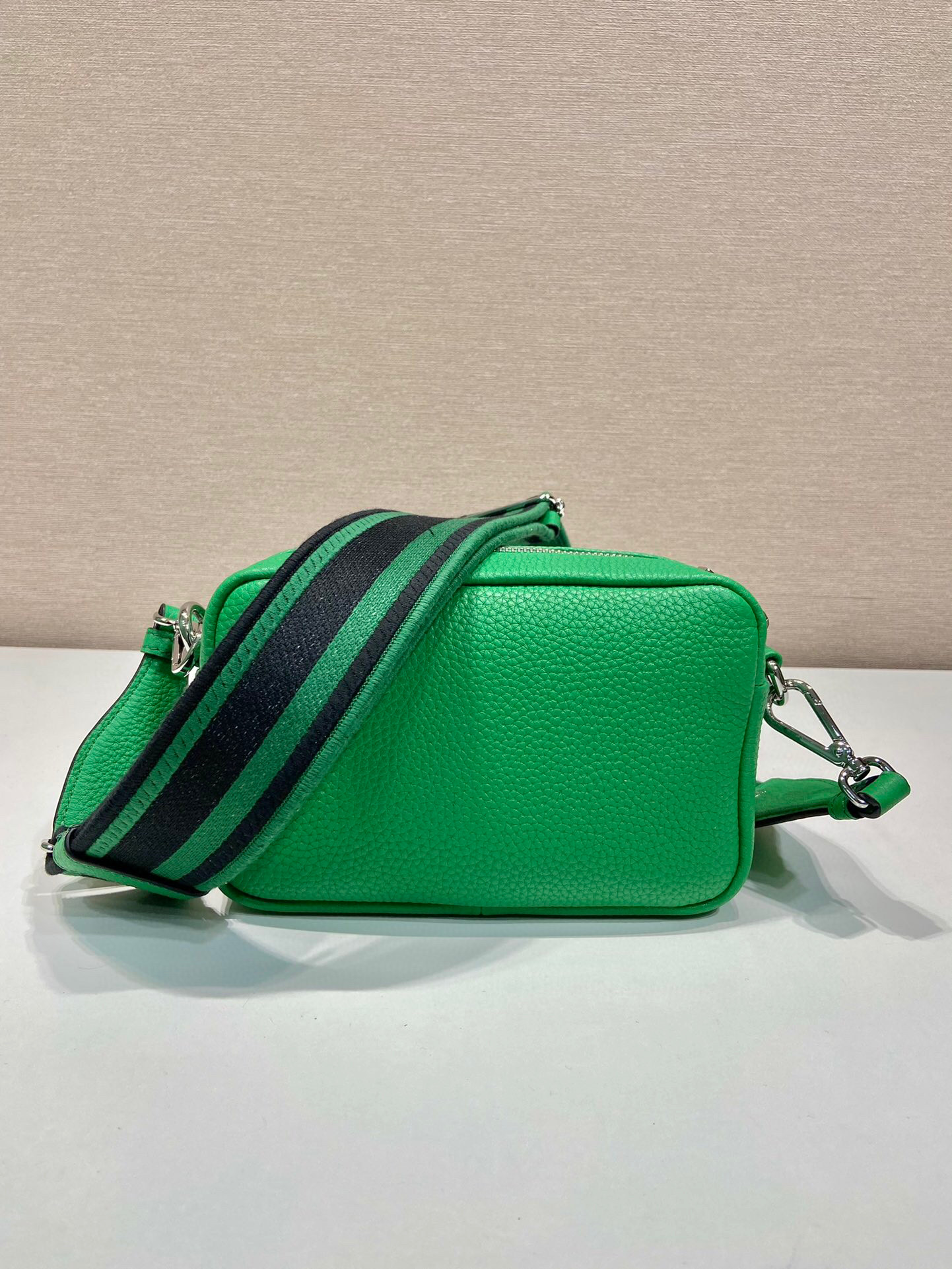 Prada Small Shoulder Bag In Green For Women 7.5in/ 19cm 1BH192_2DKV_F0YFM_V_3OO