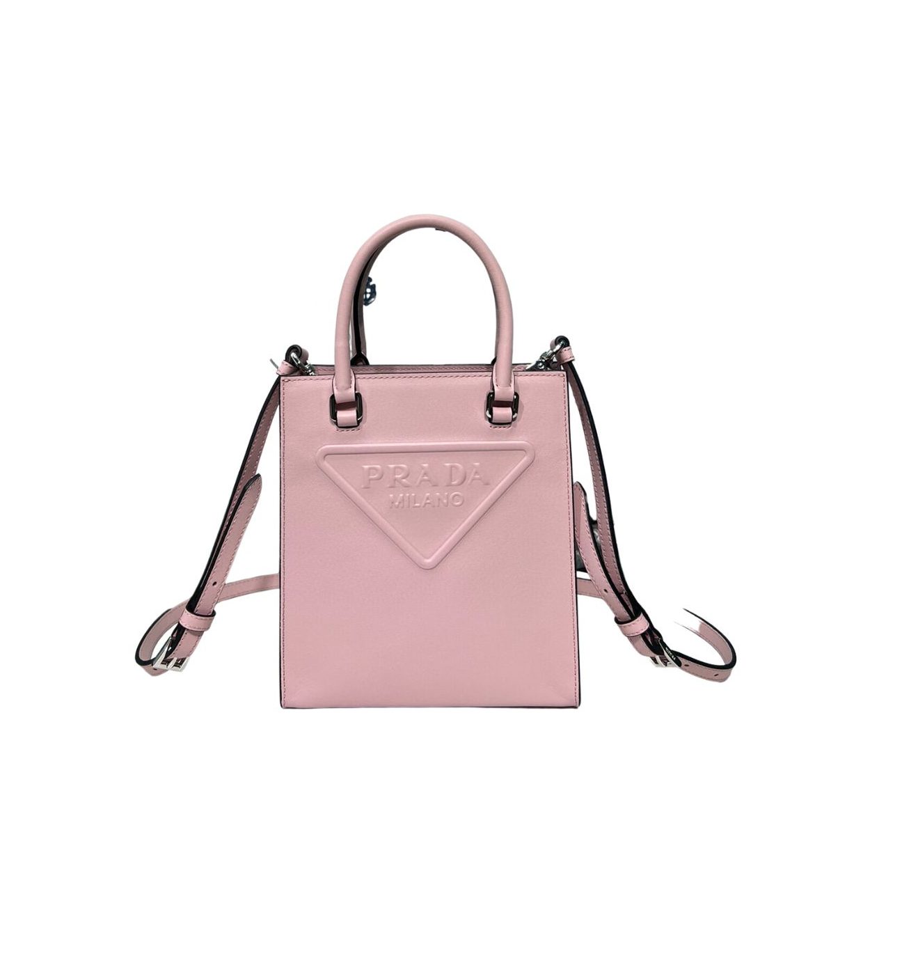 Prada Small Tote In Pink For Women 7.5in/ 19cm