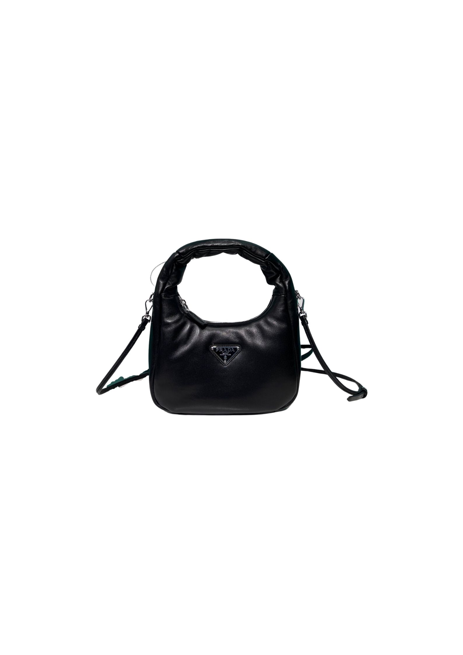 Prada Soft Padded Nappa Mini-Bag In Black For Women 8.2 in/ 21cm 1BA384_2DYI_F0002_V_OVM