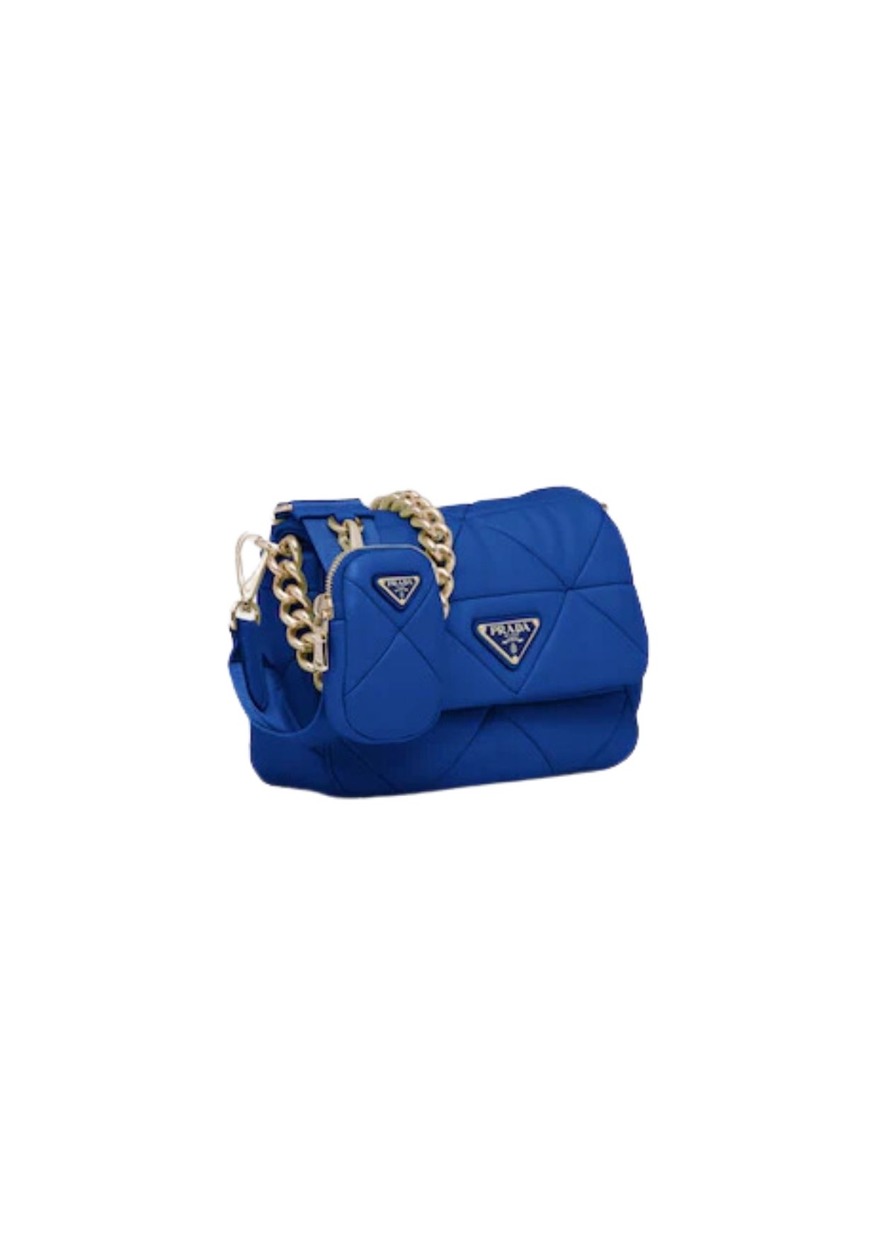 Prada System Patchwork Bag Blue For Women 1BD292_2DMO_F0V41_V_L9O
