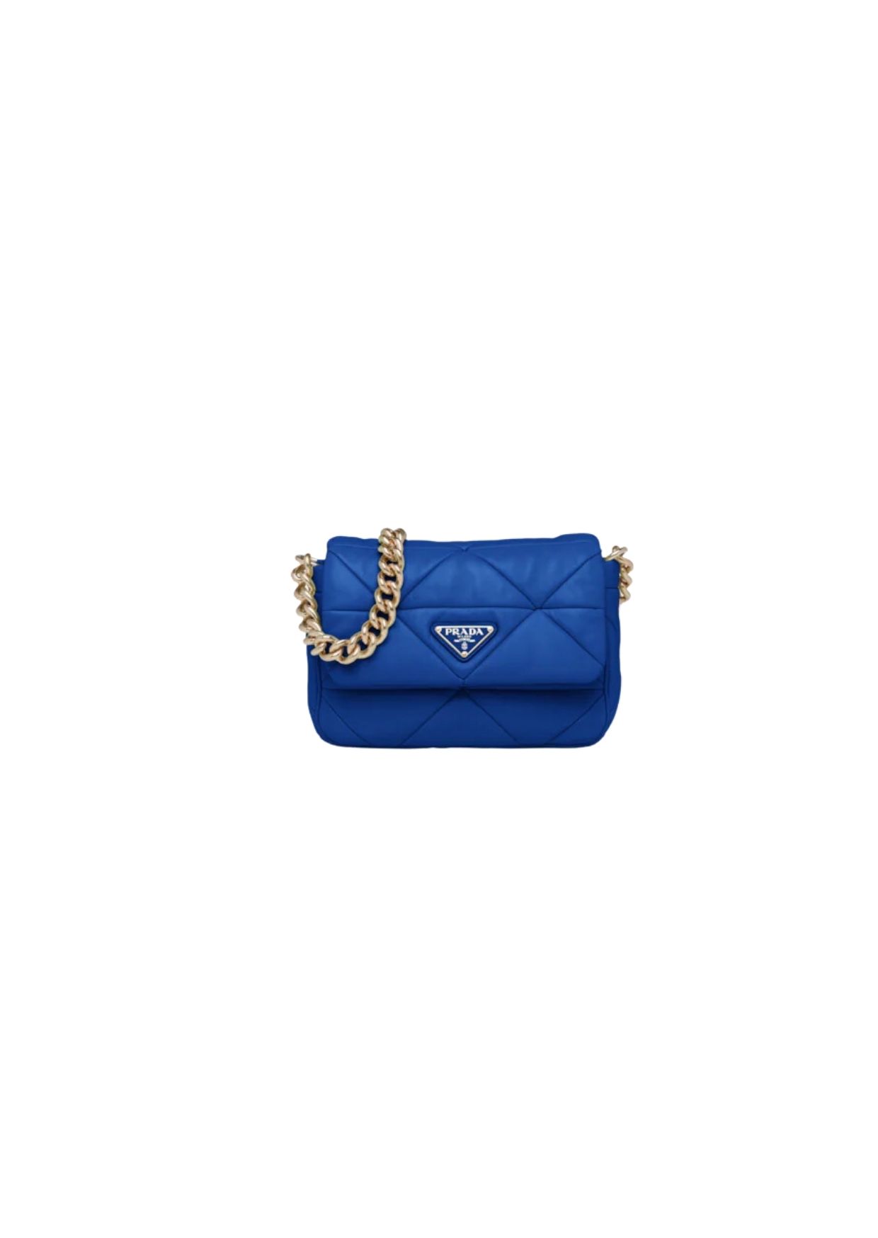 Prada System Patchwork Bag Blue For Women 1BD292_2DMO_F0V41_V_L9O