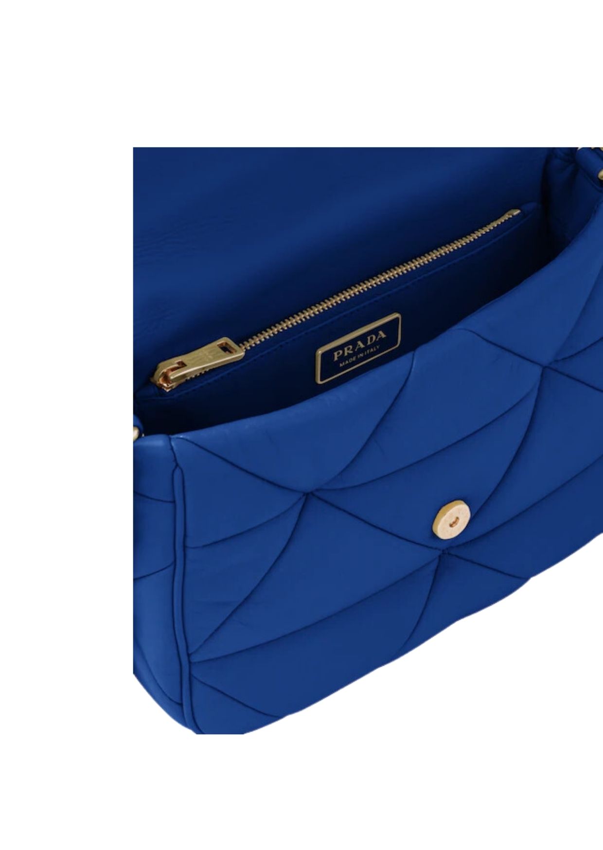 Prada System Patchwork Bag Blue For Women 1BD292_2DMO_F0V41_V_L9O