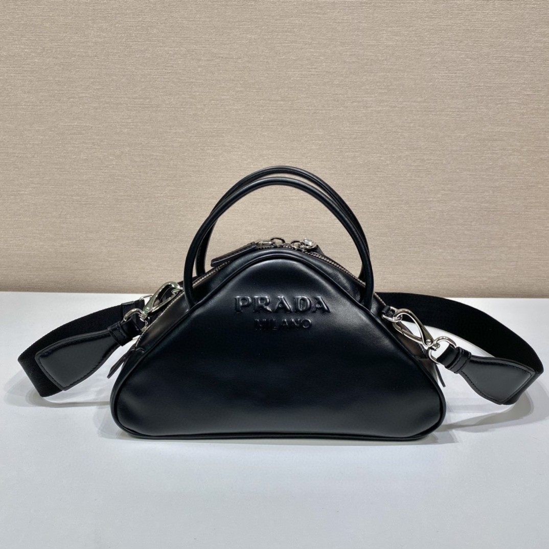 Prada Triangle Bag Black For Women, Women’s Bags 9.8in/25cm 1BB082_2BYA_F0002_V_NEO