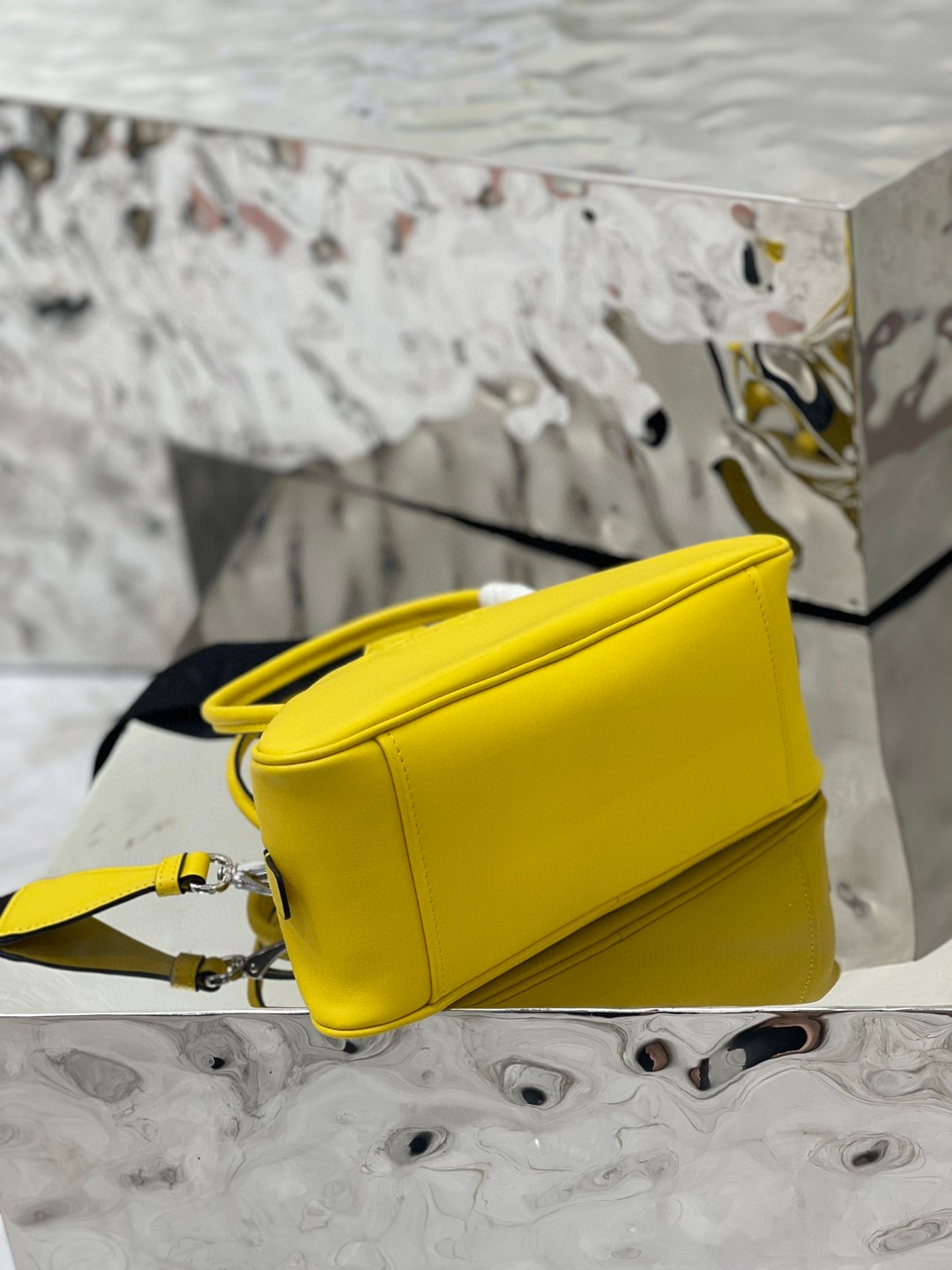 Prada Triangle Bag Yellow/Green For Women 9.8 in / 25 cm 1BB082_2BYA_F0377_V_NEO