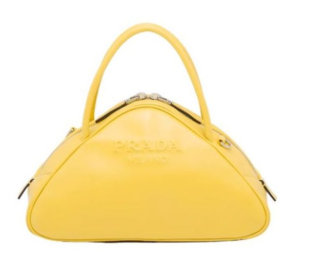 Prada Triangle Bag Yellow/Green For Women 9.8 in / 25 cm 1BB082_2BYA_F0377_V_NEO