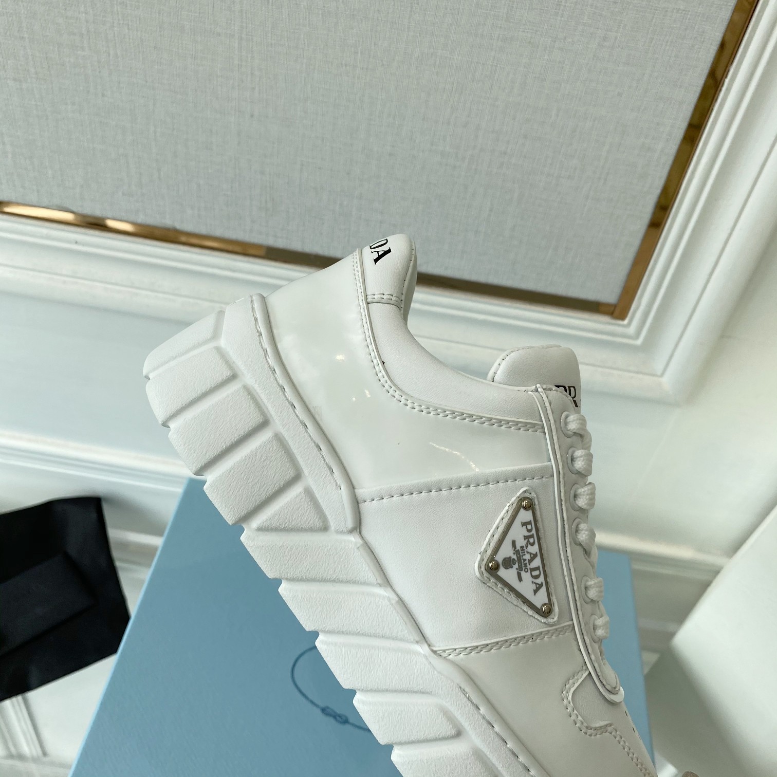 Prada Women’s Gabardine Sneakers White For Women LV