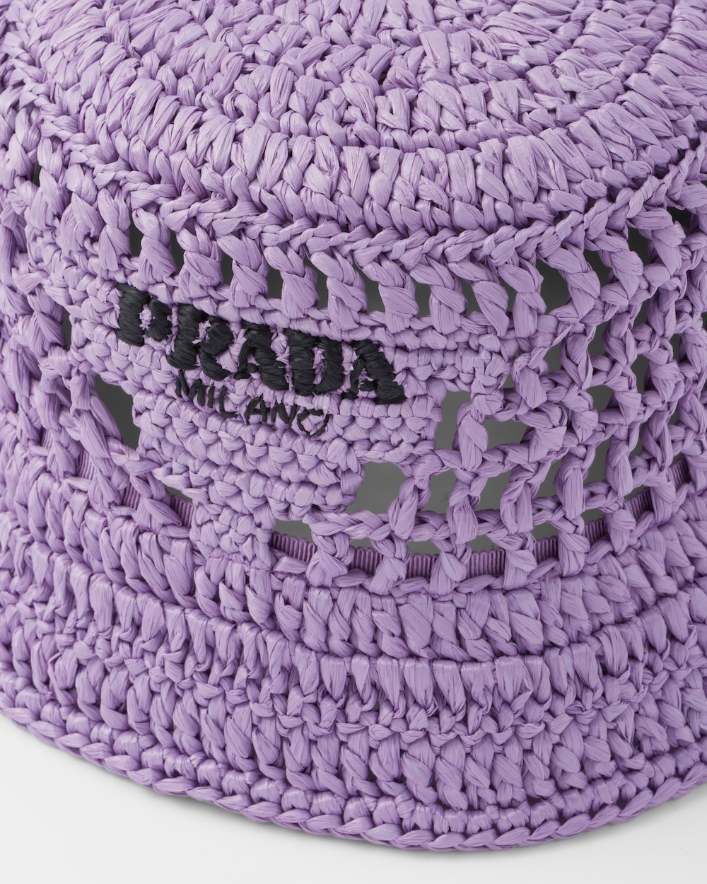 Prada Woven Fabric Bucket Hat Lily For Women 1HC137_2A2T_F027J