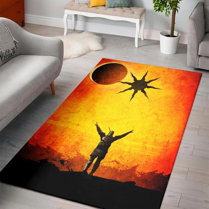 Praise The Sun Dark Souls of Zelda Rectangle Rug – Custom Size And Printing