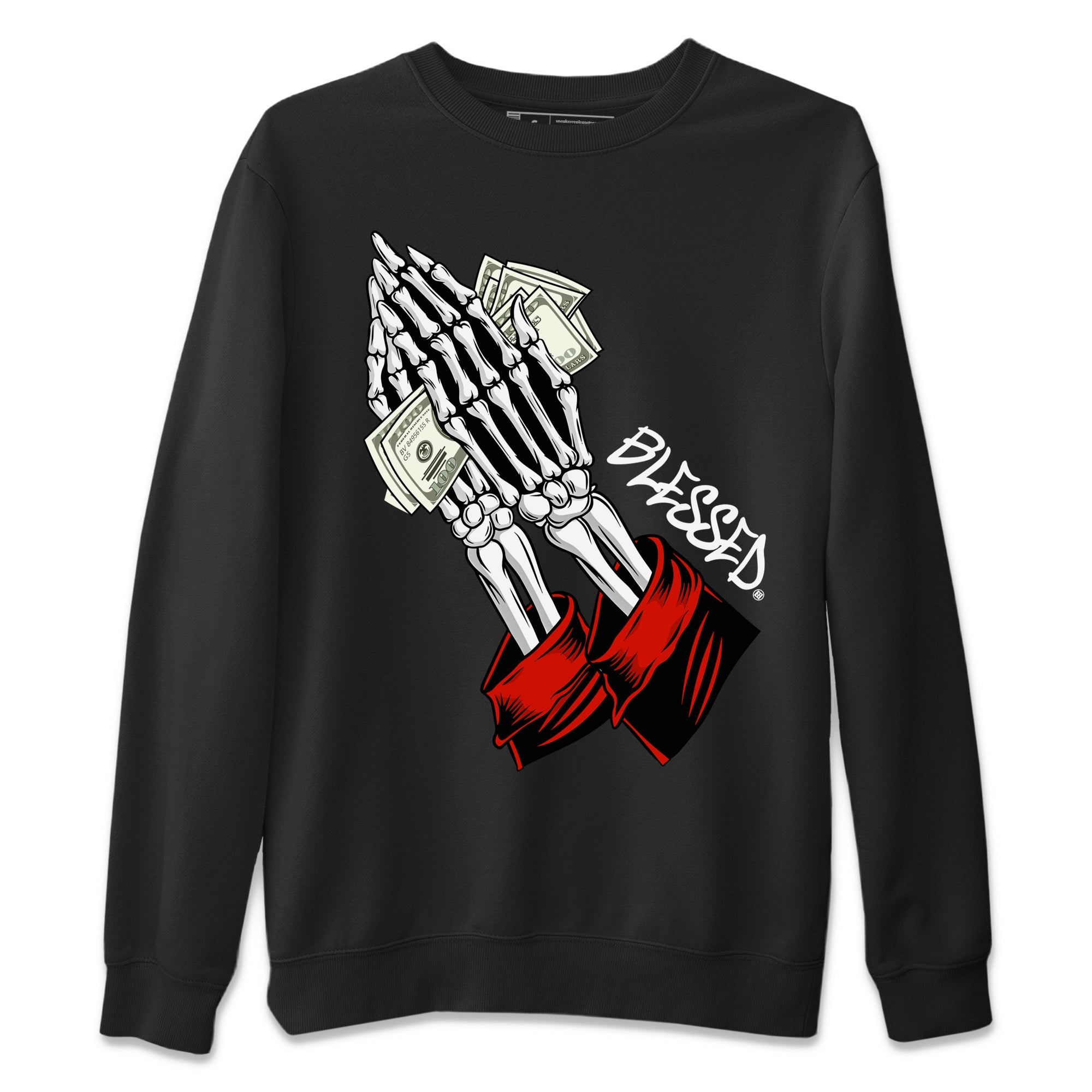 Praying Skeleton Unisex Sweater – Air Jordan 1 Heritage, Sneakers Matching Sweater