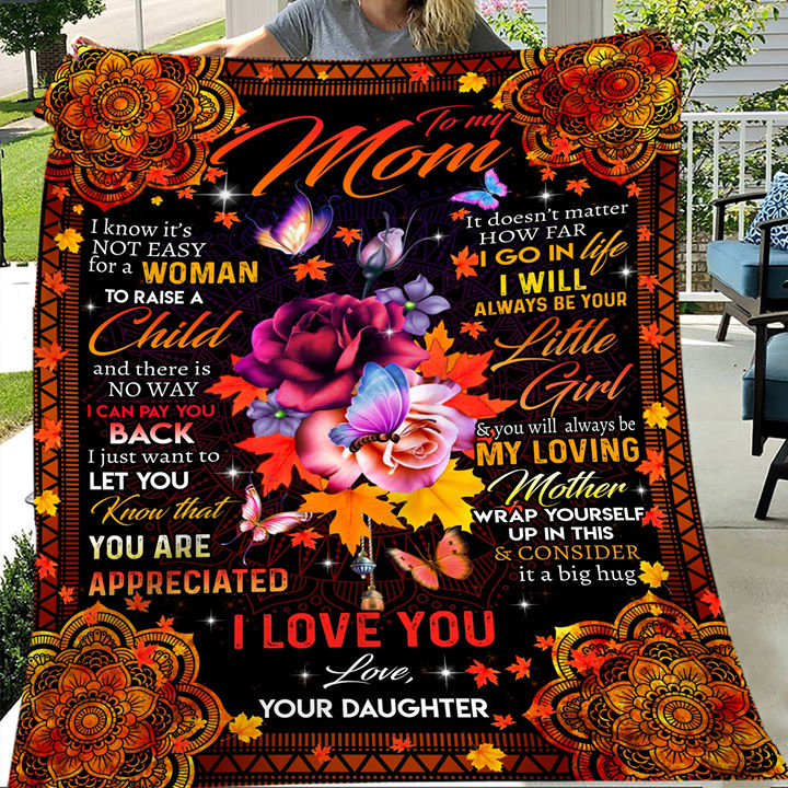 I go in life I'll always be your little girl, Daughter with love, Happy Mother's Day - Fleece Blanket