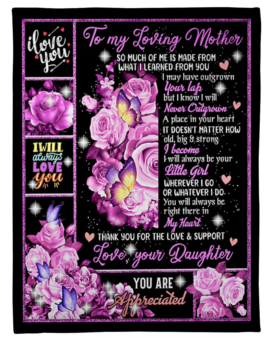I will always love you, Gift For My Loving Mother - Fleece Blanket