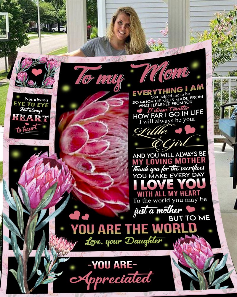 To My Mom, I will always be your little girl, Happy Mother's Day - Fleece Blanket