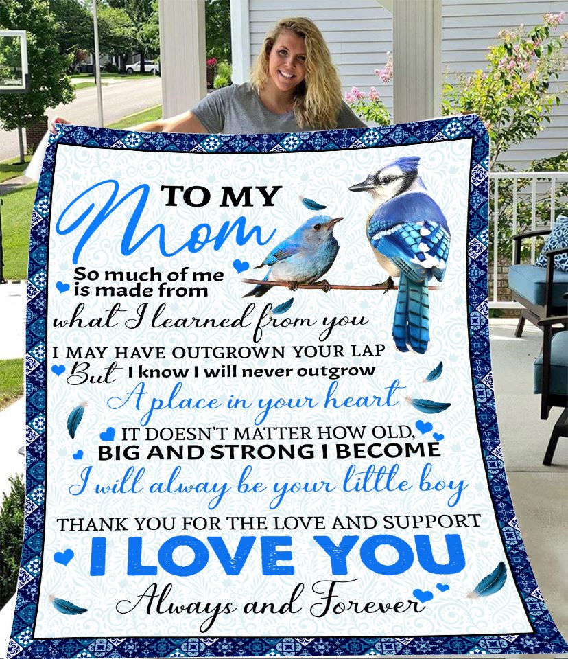 To My Mom Always Love You forever, Happy Mother's Day - Fleece Blanket
