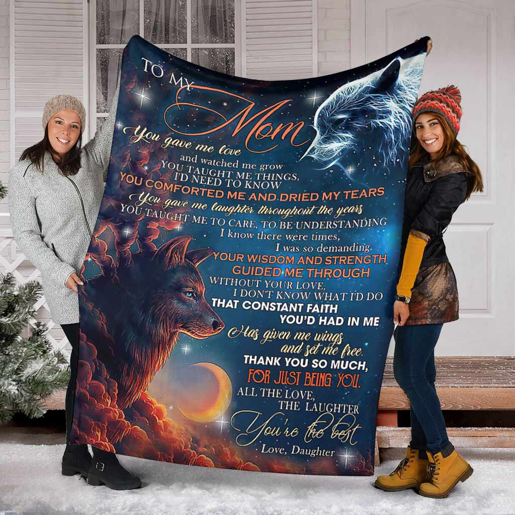To My Mom You Gave Me Love - Fleece Blanket