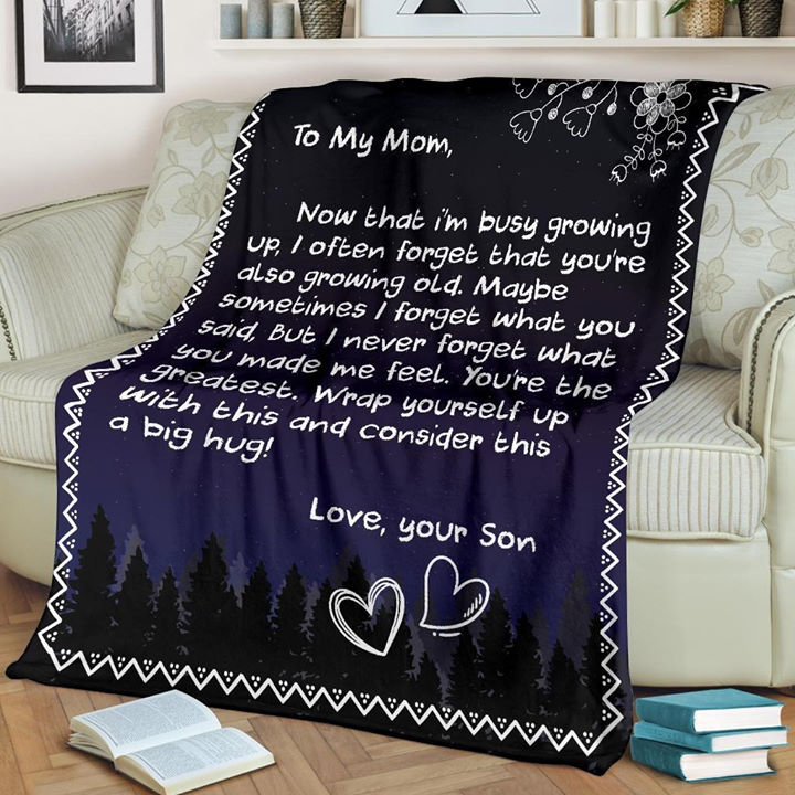 To My Mom You're The Greatest, Happy Mother's Day - Fleece Blanket