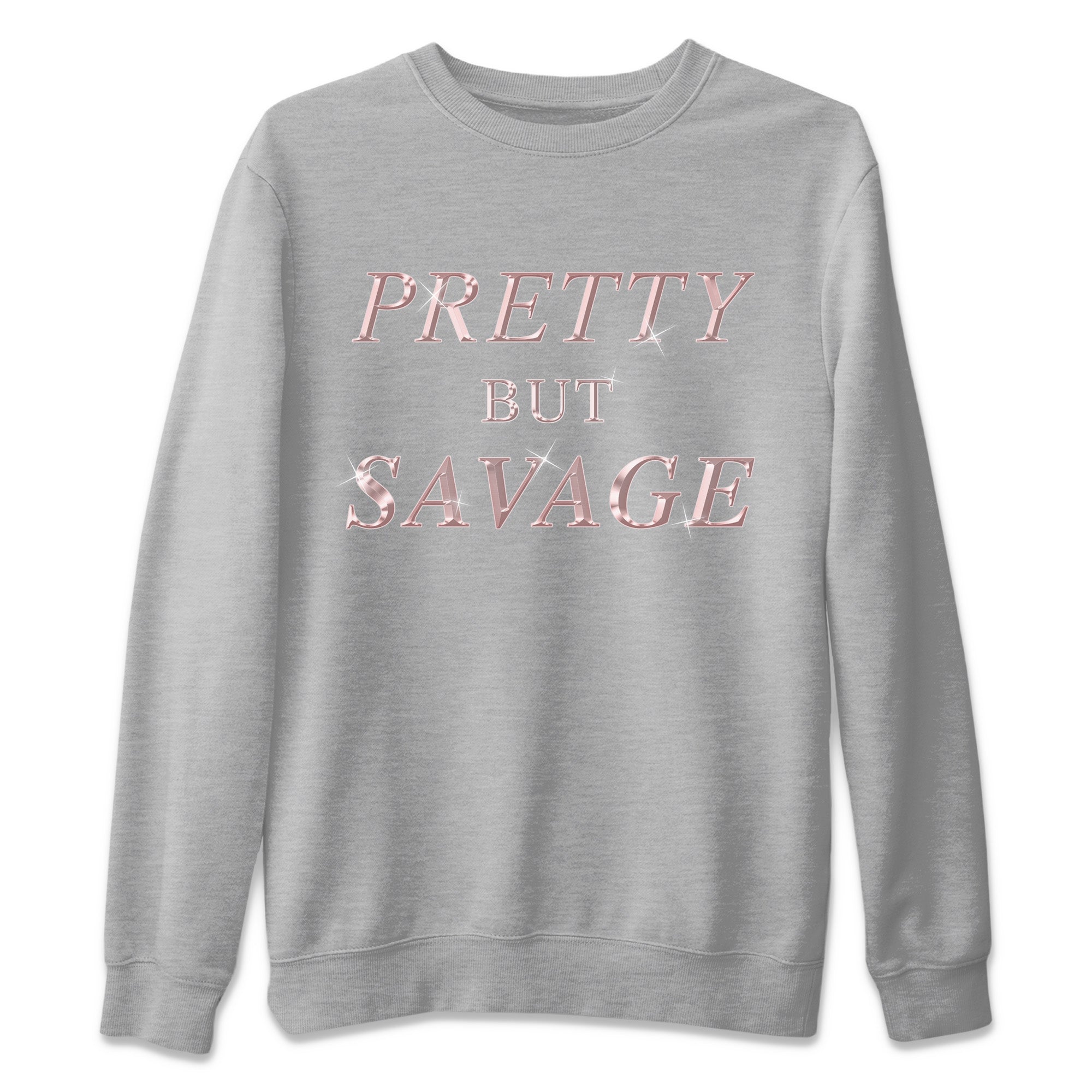 Pretty But Savage Unisex Sweater – Air Jordan 1 Washed Pink, Sneakers Matching Sweater