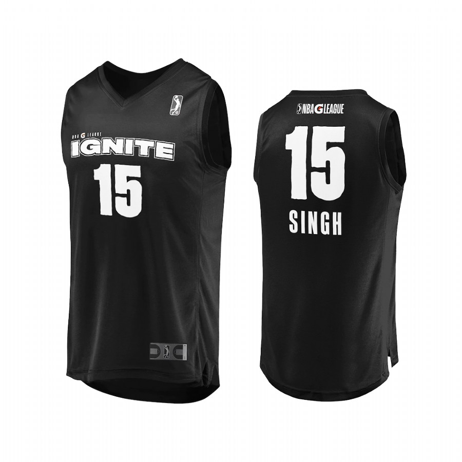 Princepal Singh G League Ignite #15 2020-21 Black Jersey