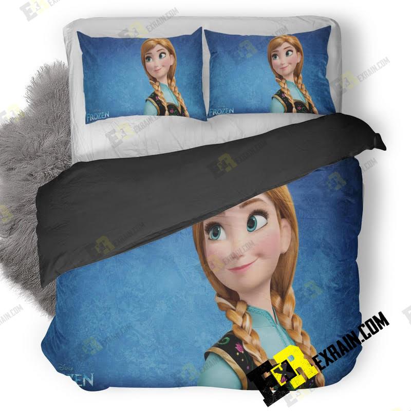 Princess Ana Frozen 3D Customized Duvet Cover Bedding Set