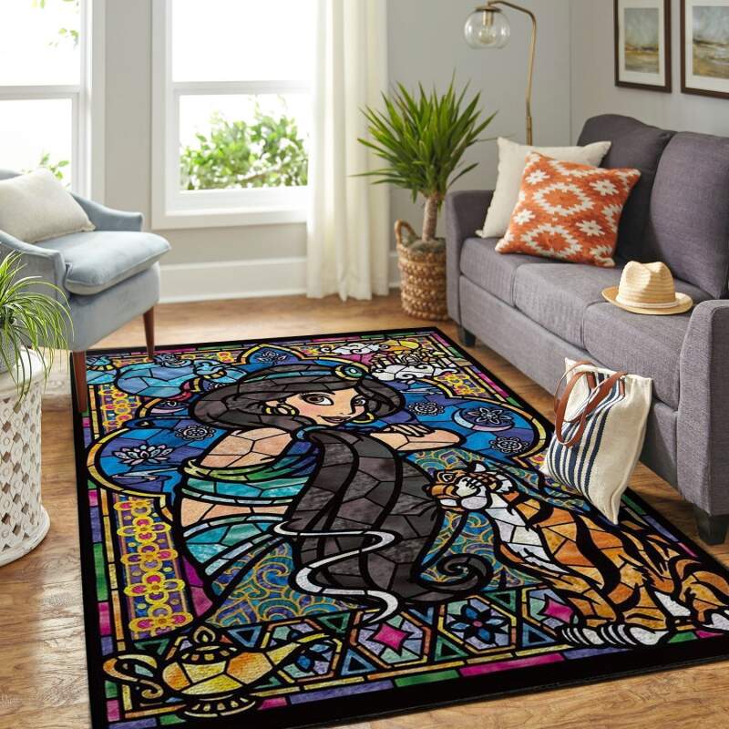 Princess Jasmine Aladdin Disney Area Rectangle Rug