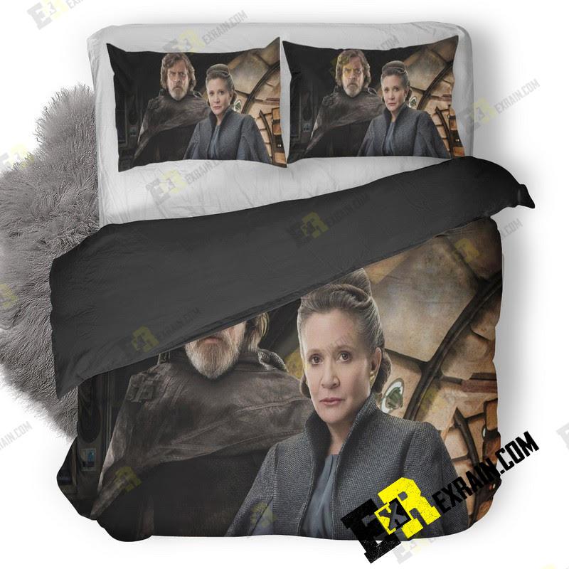 Princess Leia And Luke Skywalker In Star Wars The Last Jedi Movie Qn 3D Customized Duvet Cover Bedding Set