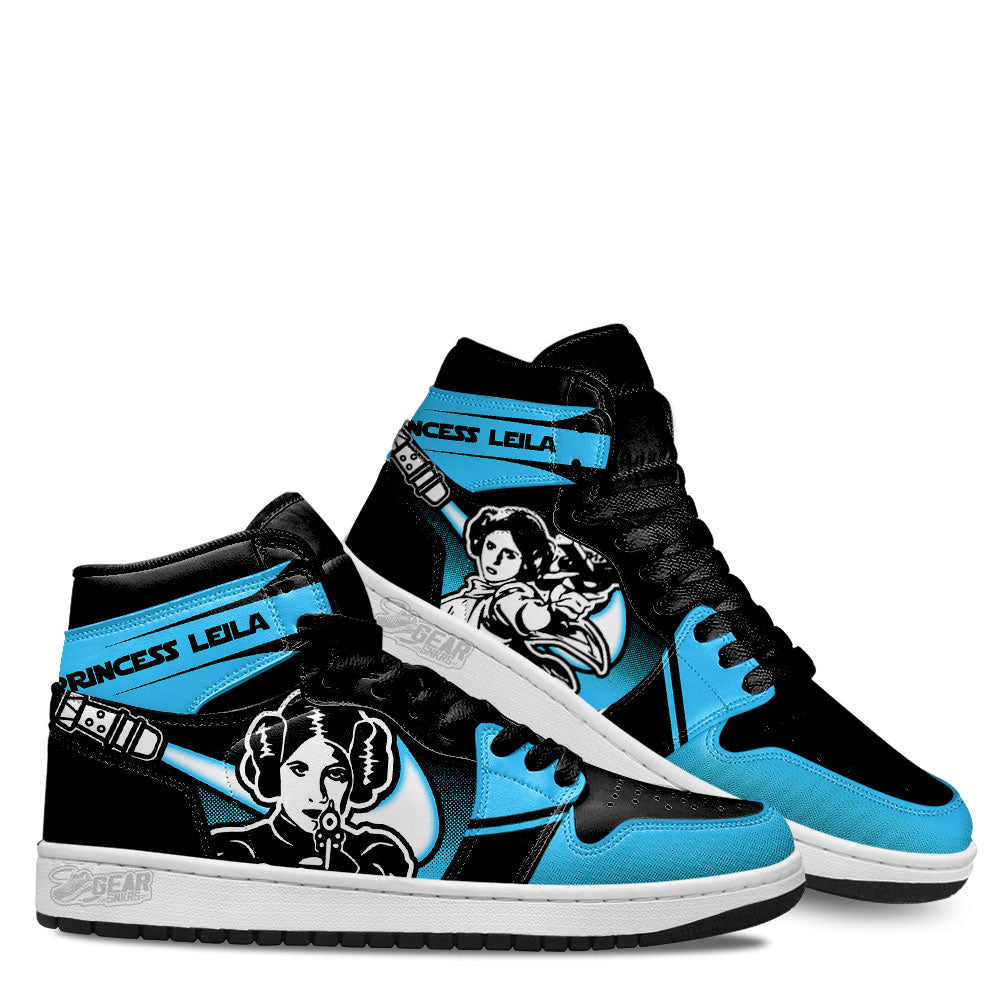 Princess Leila Star Wars JD Sneakers Shoes For Fans Sneakers, Air Jordan Hightop