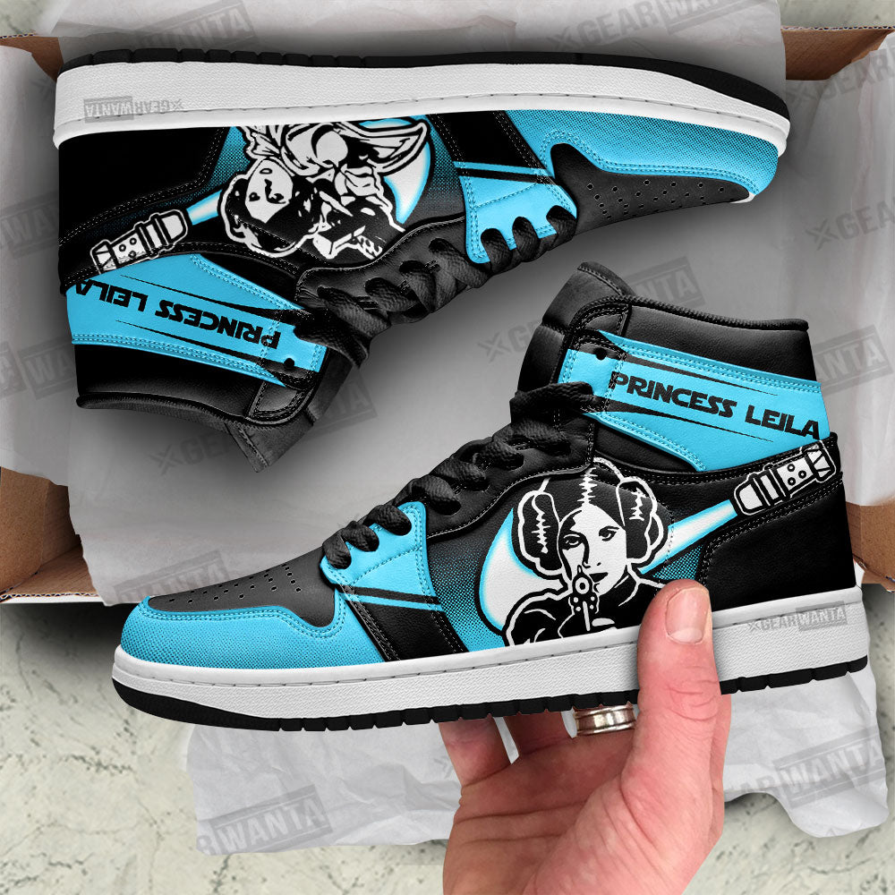 Princess Leila Star Wars JD Sneakers Shoes For Fans Sneakers, Air Jordan Hightop