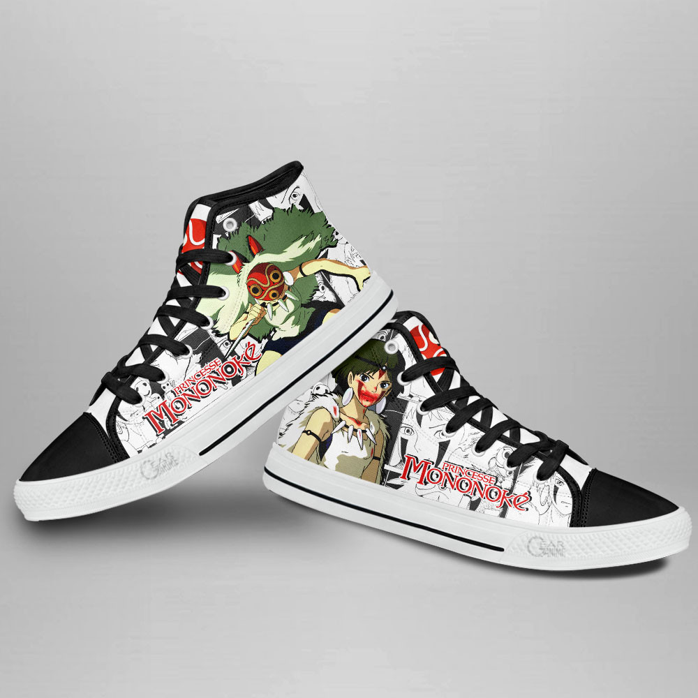 Princess Mononoke Anime Custom High Top Shoes