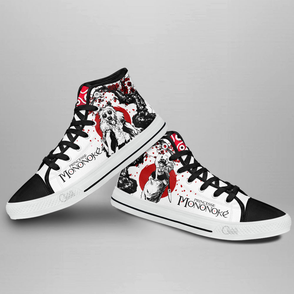 Princess Mononoke Anime Custom High Top Shoes Japan Style