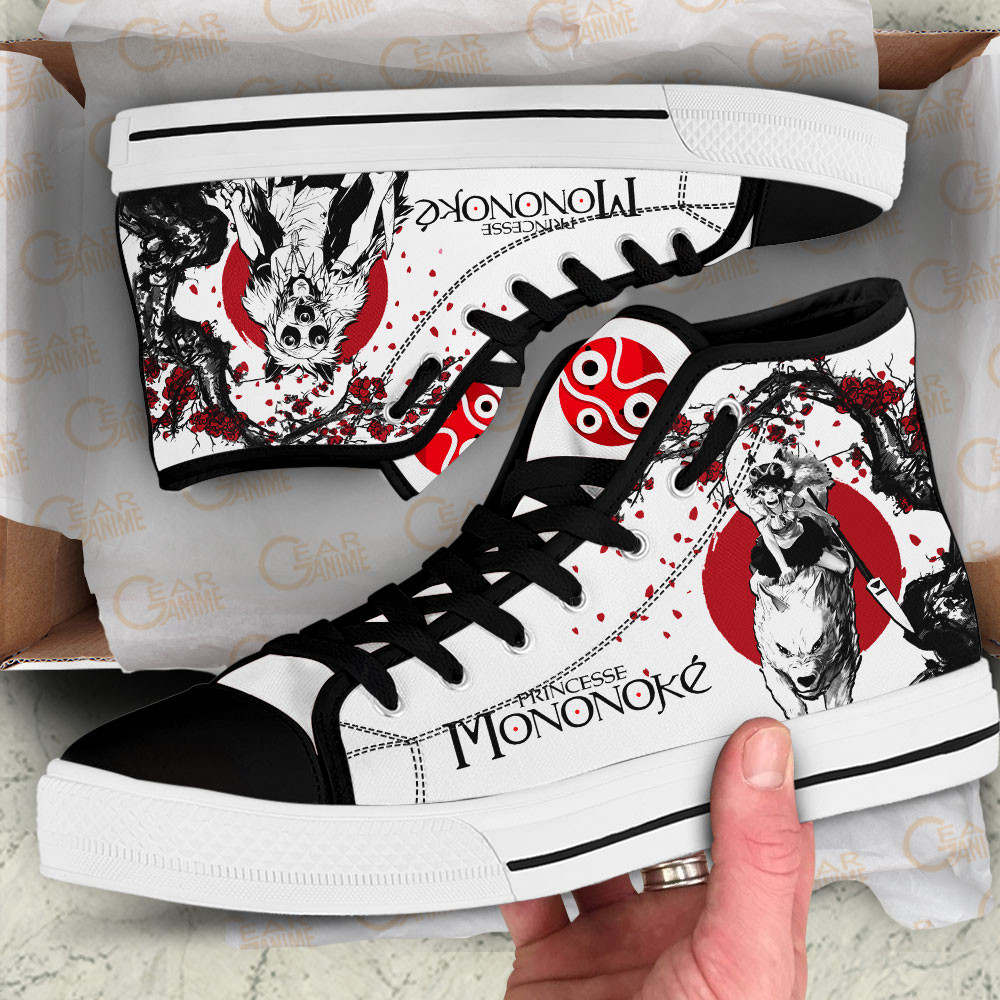 Princess Mononoke Anime Custom High Top Shoes Japan Style
