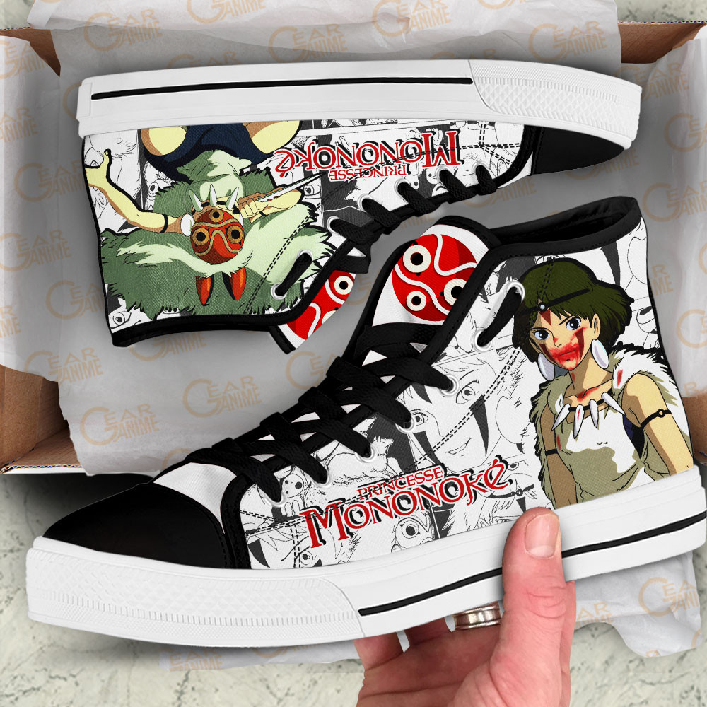 Princess Mononoke Anime Custom High Top Shoes