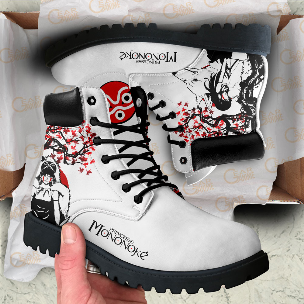 Princess Mononoke Boots Anime Custom Shoes Japan Style