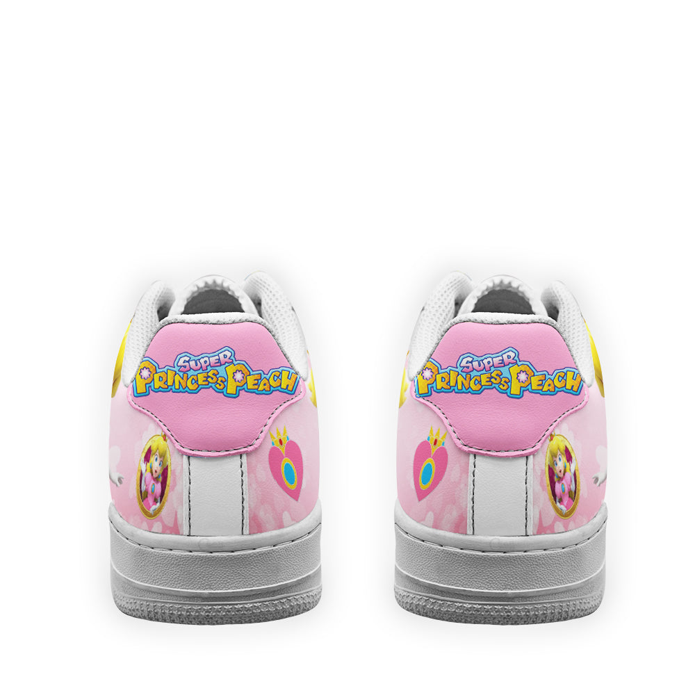 Princess Peach Super Mario Air Sneakers Custom For Gamer Shoes