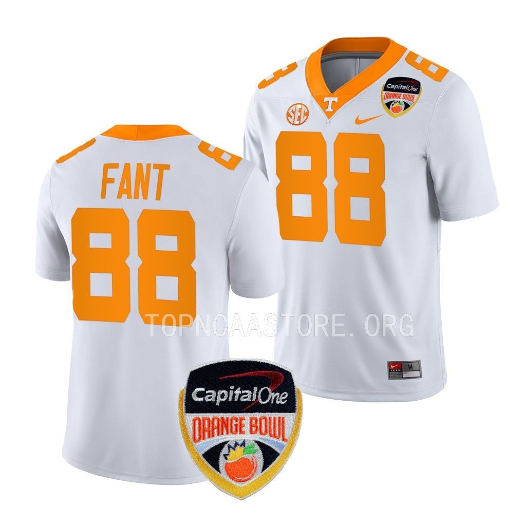 Princeton Fant Tennessee Volunteers 2022 Orange Bowl College Jersey Men's White #88 Uniform