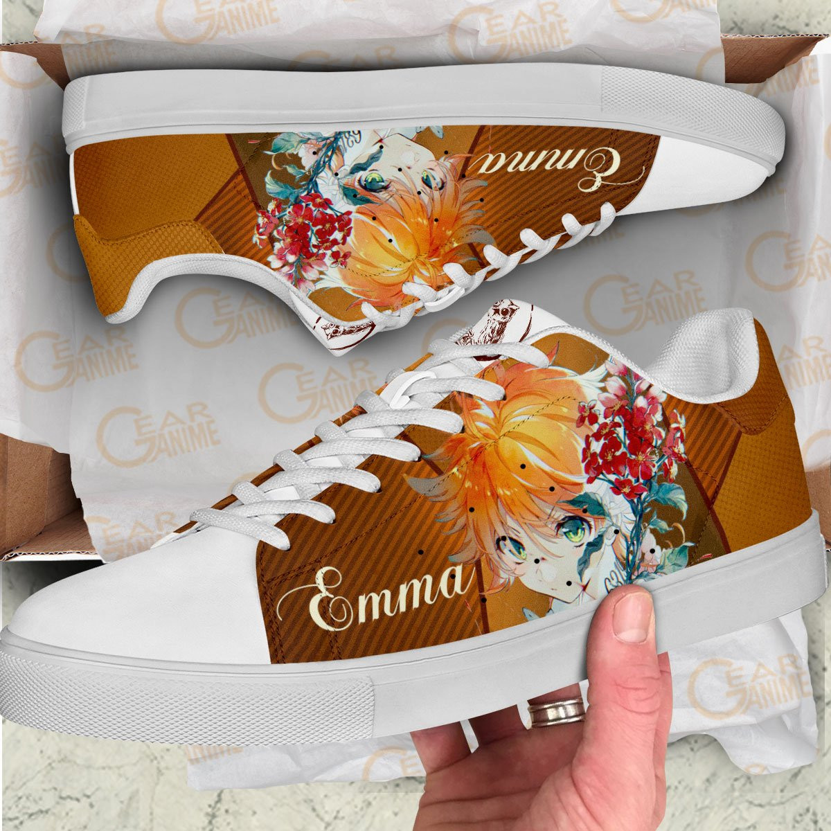 Promised Neverland Emma Skate Shoes Custom Anime