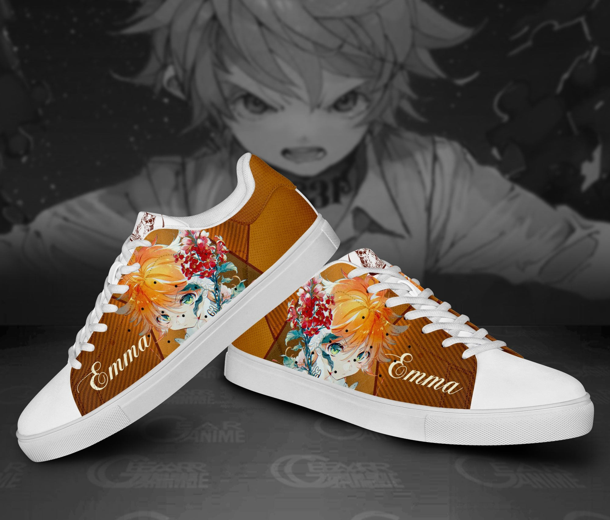 Promised Neverland Emma Skate Shoes Custom Anime