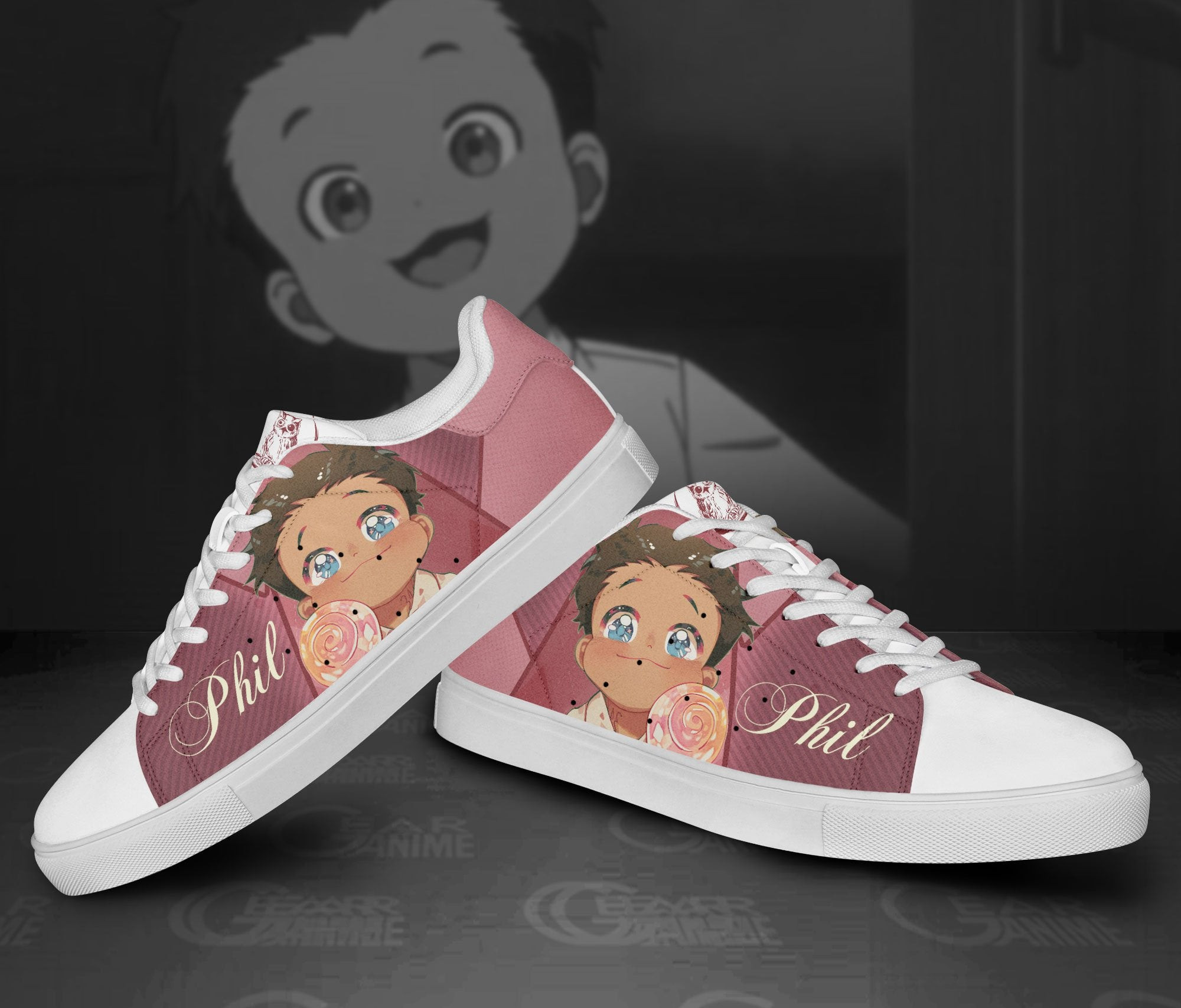 Promised Neverland Phil Skate Shoes Custom Anime
